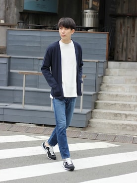 「どカジュアル」｜Rikuさん（メンズ・181cm）の春コーディネート
