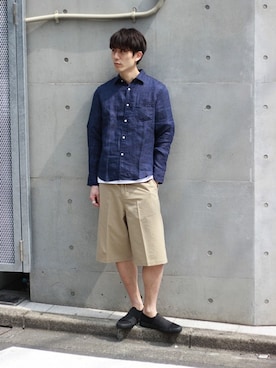 「SUPERGA（スペルガ）のアイテム」を使った、Rikuさん（メンズ・181cm）の夏コーディネート
