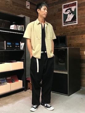 「Journal Standard TRISECT（トライセクト）のアイテム（トップス）」を使った、Rikuさん（メンズ・181cm）の夏コーディネート