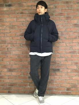「JOURNAL STANDARD（ジャーナルスタンダード）のアイテム（ダウンジャケット/コート）」を使った、Rikuさん（メンズ・181cm）の秋コーディネート