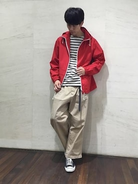 「orcival」｜「アイテム（ブルゾン）」を使った、Rikuさん（メンズ・181cm）の春コーディネート