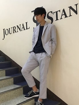 「KANTIAN」｜Rikuさん（メンズ・181cm）の春コーディネート
