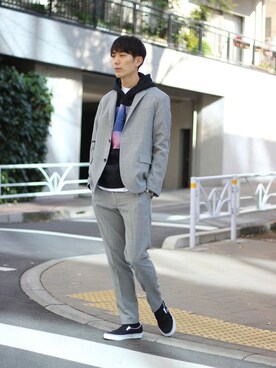 「VANS（バンズ）のアイテム（トップス）」を使った、Rikuさん（メンズ・181cm）の冬コーディネート