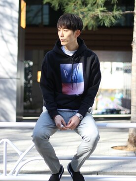 「VANS（バンズ）のアイテム（トップス）」を使った、Rikuさん（メンズ・181cm）の冬コーディネート