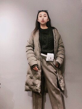 「AS（アス）のアイテム（トップス）」を使った、YangwYingさん（レディース・167cm）の秋コーディネート