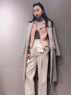 「AS（アス）のアイテム（ジャケット/アウター）」を使った、YangwYingさん（レディース・167cm）の秋コーディネート