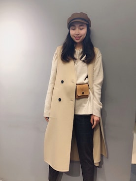 「AS（アス）のアイテム（ジャケット/アウター）」を使った、YangwYingさん（レディース・167cm）の秋コーディネート