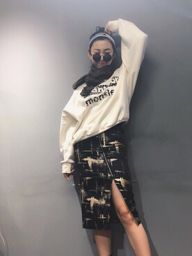 「AS（アス）のアイテム（トップス）」を使った、YangwYingさん（レディース・167cm）の秋コーディネート