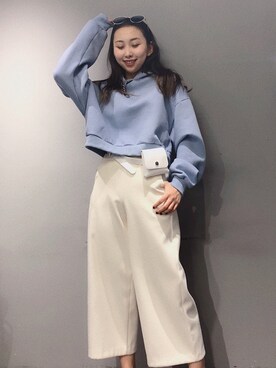 「AS（アス）のアイテム（トップス）」を使った、YangwYingさん（レディース・167cm）の秋コーディネート