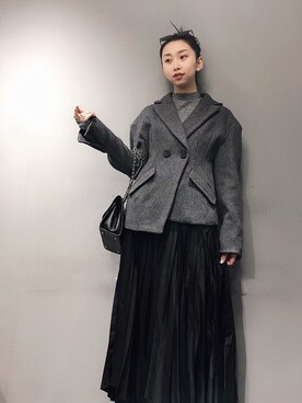 「AS（アス）のアイテム（ジャケット/アウター）」を使った、YangwYingさん（レディース・167cm）の冬コーディネート