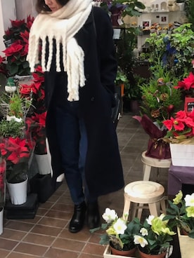 rinさん（レディース・154cm）の冬コーディネート