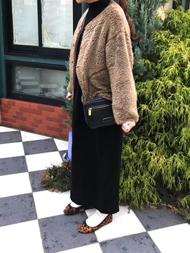 rinさん（レディース・154cm）の冬コーディネート