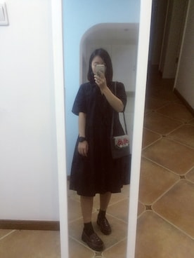 「アイテム（シャツワンピース）」を使った、アカネさん（レディース・153cm・20代）の春コーディネート