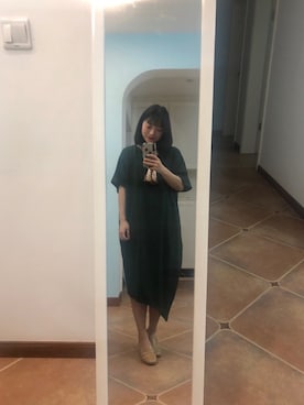 「BACK NUMBER（バックナンバー）のアイテム（チュニック）」を使った、アカネさん（レディース・153cm）の春コーディネート