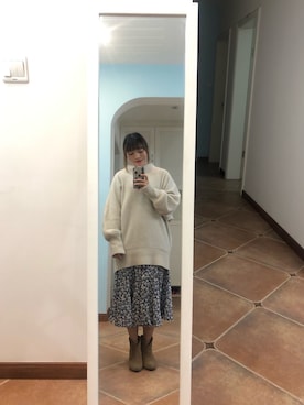 「JUSGLITTY（ジャスグリッティー）のアイテム（ワンピース/ドレス）」を使った、アカネさん（レディース・153cm）の秋コーディネート