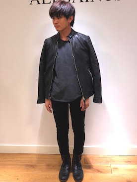 「ALLSAINTS（オールセインツ）のアイテム」を使った、Yuto  ALLSAINTSさん（メンズ・171cm）の秋コーディネート