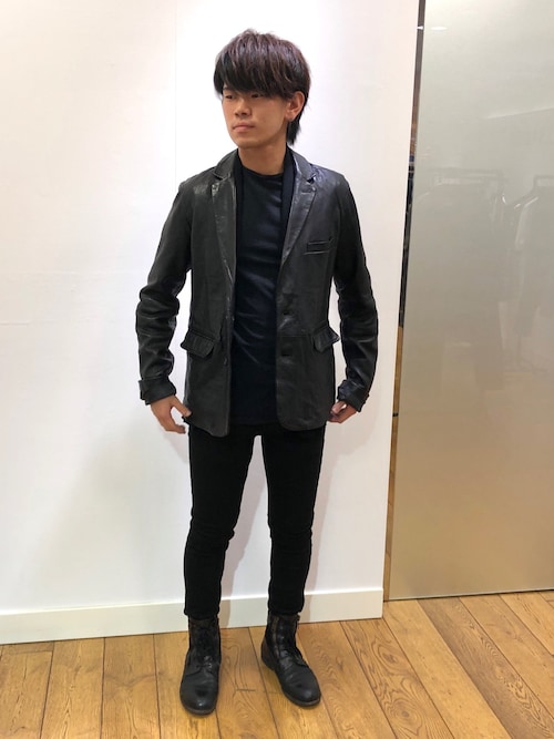 Barton leather blazer Clearance