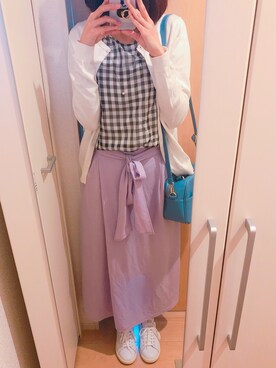 「ラベンダー」｜chiho*さん（レディース・167cm）の春コーディネート