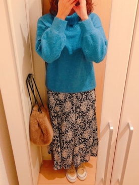 「URBAN RESEARCH（アーバンリサーチ）のアイテム（ダッフルコート）」を使った、chiho*さん（レディース・167cm）の冬コーディネート