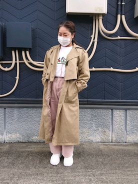 「EFFECTEN（エフェクテン）のアイテム」を使った、あり子さん（レディース・148cm）の春コーディネート