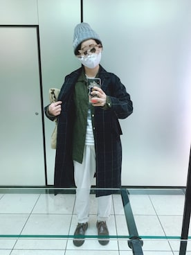 「AMBIDEX（アンビデックス）のアイテム（シューズ）」を使った、kcさん（レディース・157cm）の冬コーディネート