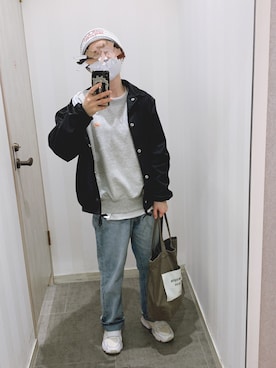 「CHARI&CO（チャリアンドコー）のアイテム（帽子）」を使った、kcさん（レディース・157cm）の春コーディネート