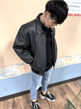 「BACK NUMBER（バックナンバー）のアイテム（ニット/セーター）」を使った、あすさん（メンズ・165cm）の春コーディネート