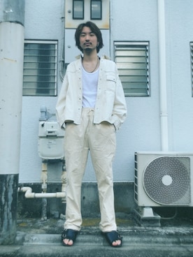 「PAGEBOY（ページボーイ）のアイテム（ジャケット/アウター）」を使った、花見  洸龍 hanami koryuさん（メンズ・175cm）の夏コーディネート