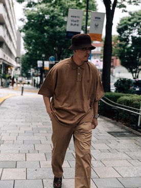「URBAN RESEARCH（アーバンリサーチ）のアイテム（チノパンツ）」を使った、AKIHIROさん（メンズ・178cm）の夏コーディネート