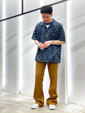 「DAIRIKU（ダイリク）のアイテム（パンツ）」を使った、AKIHIROさん（メンズ・178cm）の春コーディネート