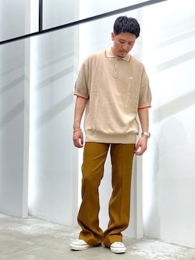 「DAIRIKU（ダイリク）のアイテム（パンツ）」を使った、AKIHIROさん（メンズ・178cm）の春コーディネート