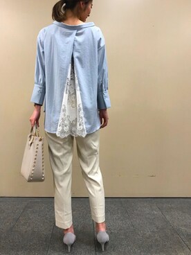 「YECCA VECCA（イェッカヴェッカ）のアイテム（パンプス）」を使った、bekkiさん（レディース・160cm）の春コーディネート