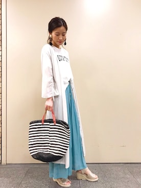 「シャツディガン」｜bekkiさん（レディース・160cm）の春コーディネート