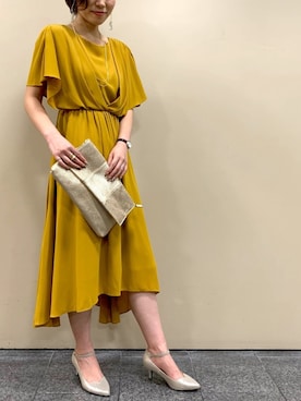 「YECCA VECCA（イェッカヴェッカ）のアイテム（ドレス）」を使った、bekkiさん（レディース・160cm）の秋コーディネート