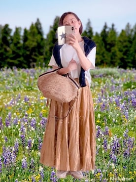 「La Manual Alpargatera（マヌアル・アルパルガテラ）のアイテム」を使った、yayowillさん（レディース・159cm）の夏コーディネート
