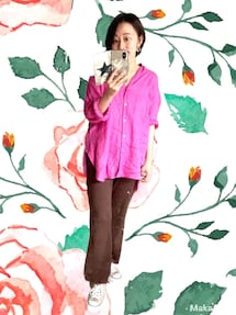 美品⭐︎FRAMeWORK FRENCH LINEN 2WAY シャツ　38 FRAMeWORK(フレームワーク)の「FRENCH LINEN 2WAY SH」 - PARTE