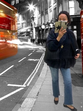 「STELLA CIFFON（ステラシフォン）のアイテム」を使った、yayowillさん（レディース・159cm）の秋コーディネート