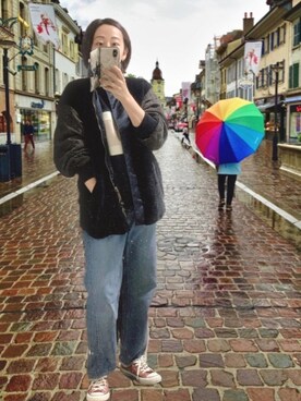 「STELLA CIFFON（ステラシフォン）のアイテム」を使った、yayowillさん（レディース・159cm）の秋コーディネート