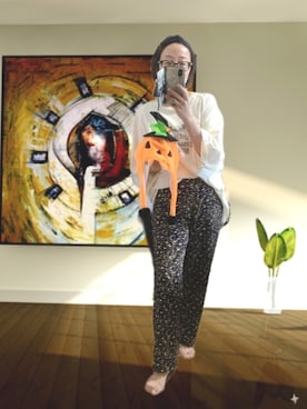 「FIL DE FER（フィルデフェール）のアイテム（パンツ）」を使った、yayowillさん（レディース・159cm）の秋コーディネート