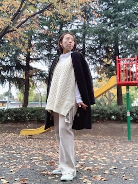 「CONVERSE TOKYO（コンバーストウキョウ）のアイテム（ジャケット/アウター）」を使った、yayowillさん（レディース・159cm）の冬コーディネート