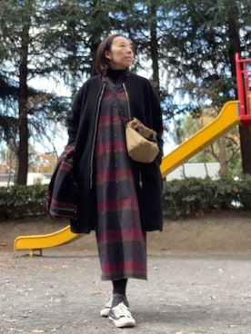 「CONVERSE TOKYO（コンバーストウキョウ）のアイテム（ジャケット/アウター）」を使った、yayowillさん（レディース・159cm）の冬コーディネート