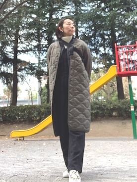 「ROTHCO（ロスコ）のアイテム（その他アウター）」を使った、yayowillさん（レディース・159cm）の冬コーディネート