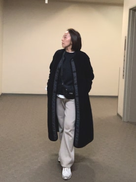 「AP STUDIO（エーピーストゥディオ）のアイテム（スウェット）」を使った、yayowillさん（レディース・159cm）の春コーディネート