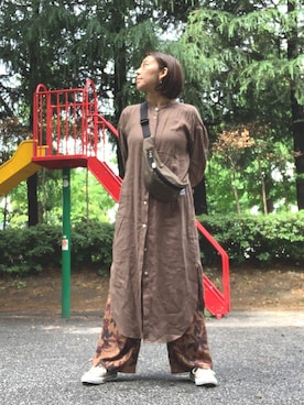 「FRAMeWORK（フレームワーク）のアイテム（ワンピース/ドレス）」を使った、yayowillさん（レディース・159cm）の春コーディネート