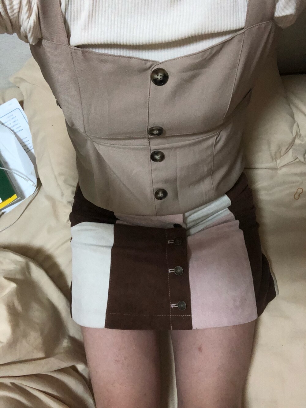 「INGNIのアイテム（スカート、その他）」を使った、ゆんゆんさん（メンズ・177cm）の春コーディネートの1枚目の写真