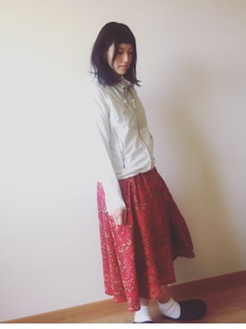 「and wander（アンドワンダー）のアイテム（ナイロンジャケット）」を使った、naeさん（レディース・161cm）の夏コーディネート