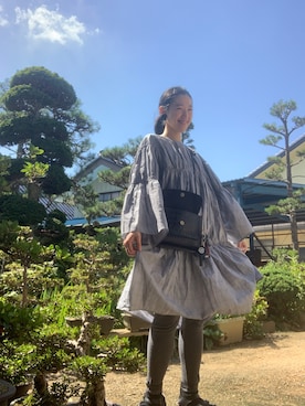 「アイテム（レギンス/スパッツ）」を使った、naeさん（レディース・161cm）の秋コーディネート