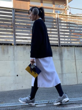 「VONDEL（フォンデル）のアイテム」を使った、naeさん（レディース・161cm）の冬コーディネート