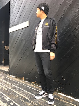 「SOPHNET.（ソフネット）のアイテム」を使った、UCさん（メンズ・173cm）の春コーディネート