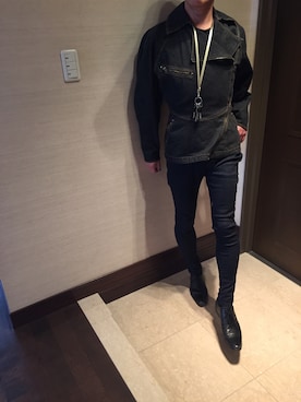 「ALAIA（アライア）のアイテム」を使った、shiroさん（メンズ・171cm）の冬コーディネート